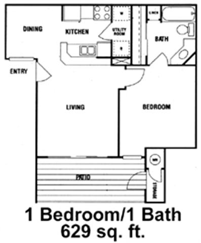 Rare availability - 629 sq. ft. one bedroom.  Prelease and lock into this rate if you're not moving now.